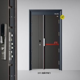 超強5mm加厚防撬鋼安全門DF3蘊意子母門